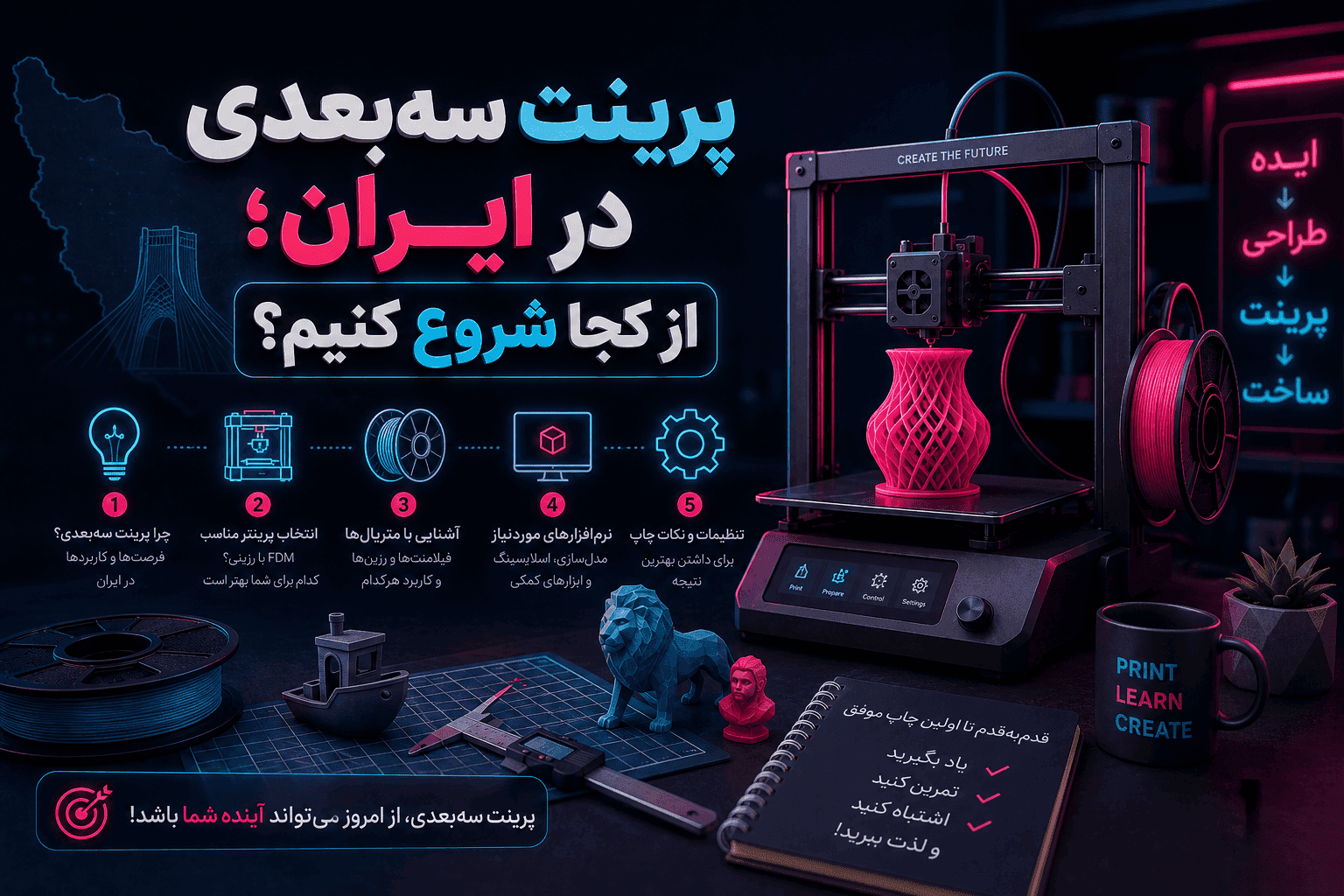 پرینت سه‌بعدی در ایران؛ از کجا شروع کنیم؟