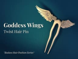 گیره مو کانزاشی مدل بال فرشته (Angel Wings) | اکسسوری موی خاص و فانتزی – تصویر 1