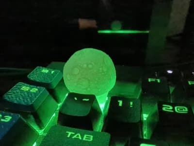 کلید کیبورد فانتزی/گیمینگ طرح کره ماه (Moon Keycap) - کیکپ طرح ماه سه بعدی